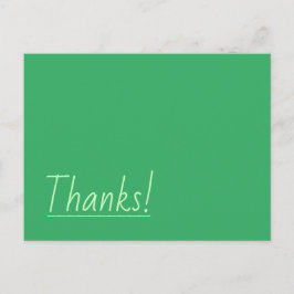 シンプルでミニマルな「ありがとう」ポストカード ポストカード