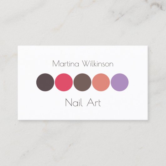 シンプルでモダンでエレガントで幾何学的なスタイル 名刺 (正面)