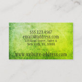 シンプルでモダンで自然なプロフェッショナル 名刺 (裏面)