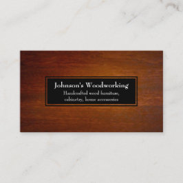 シンプルでモダンなさくらんぼの大工仕事の建築 名刺