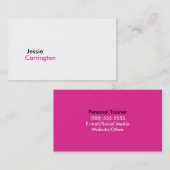 シンプルでモダンなぱりっとした白4 名刺 (正面/裏面)