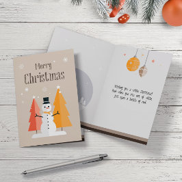 シンプルでモダンなクリスマスグリーティングカード。 シーズンカード