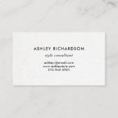 シンプルでモダンなタイポグラフィ|こんにちは 名刺 (裏面)