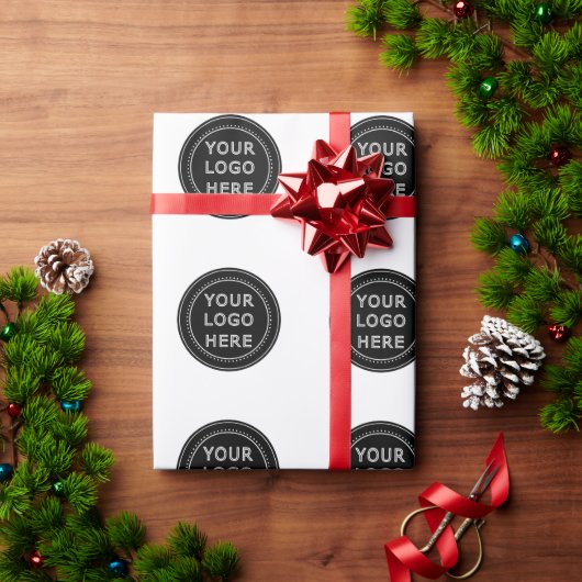 シンプルでモダンなミニマルデザイン ラッピングペーパー (クリスマスギフト)