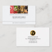 シンプルでモダンなライフスタイルのプラカードのパーソナルトレーナー 名刺 (正面/裏面)