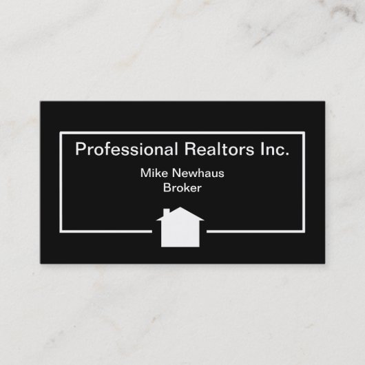 シンプルでモダンな不動産のデザイン 名刺 (正面)