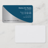 シンプルでモダンな会計士の名刺 名刺 (正面/裏面)