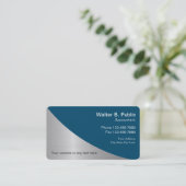 シンプルでモダンな会計士の名刺 名刺 (スタンド正面)