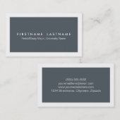 シンプルでモダンな学生の名刺 コーリングカード (正面/裏面)