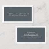 シンプルでモダンな学生の名刺 コーリングカード (正面/裏面)