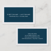 シンプルでモダンな学生の名刺 コーリングカード (正面/裏面)