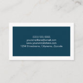 シンプルでモダンな学生の名刺 コーリングカード (裏面)