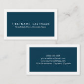 シンプルでモダンな学生の名刺 コーリングカード (正面/裏面)