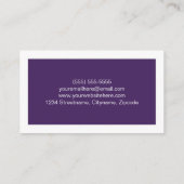 シンプルでモダンな学生の名刺 コーリングカード (裏面)