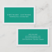 シンプルでモダンな学生の名刺 コーリングカード (正面/裏面)