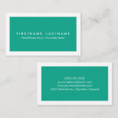 シンプルでモダンな学生の名刺 コーリングカード (正面/裏面)