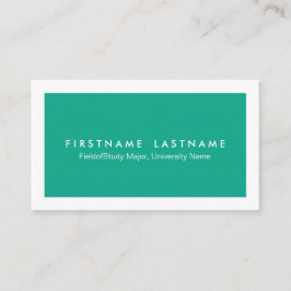 シンプルでモダンな学生の名刺 コーリングカード