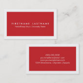 シンプルでモダンな学生の名刺 コーリングカード (正面/裏面)