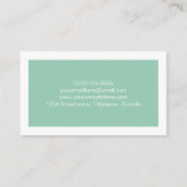 シンプルでモダンな学生の名刺 コーリングカード (裏面)