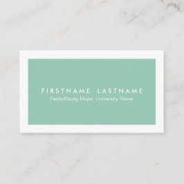 シンプルでモダンな学生の名刺 コーリングカード