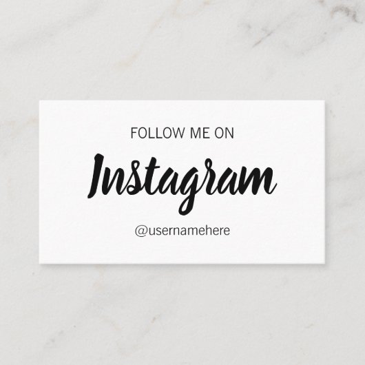 シンプルでモダンな最小主義の社会的な媒体 名刺 (正面)