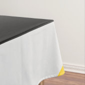 シンプルでモダンな灰色の黄色および黒いGeo テーブルクロス (インサイチュ)