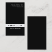 シンプルでモダンな白黒名刺 名刺 (正面/裏面)
