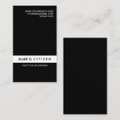 シンプルでモダンな白黒名刺 名刺 (正面/裏面)