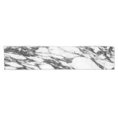 シンプルでモダンな白黒大理石の石 ショートテーブルランナー (横)