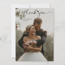 シンプルでモダンな結婚式のお礼メッセージ