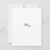 シンプルでモダンな結婚式招待状 招待状 (裏面)