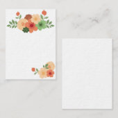 シンプルでモダンな花の名刺 名刺 (正面/裏面)