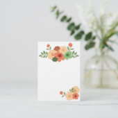 シンプルでモダンな花の名刺 名刺 (スタンド正面)