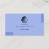 シンプルでモダンな銀製の波の保安システムのコンサルタント 名刺 (裏面)