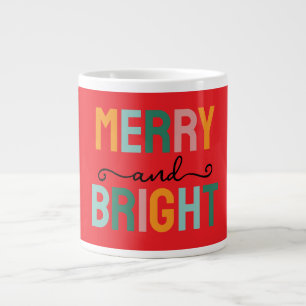 シンプルでユニークなクラシカルなクリスマス ジャンボコーヒーマグカップ