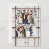 シンプルで上品なクリスマスのニュートラルな写真 シーズンカード (裏面)