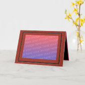 シンプルで上品な写真カード カード (黄色い花)