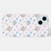 シンプルで上品な水彩アジサイの花 Case-Mate iPhoneケース (裏面 (横))