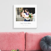 シンプルで上品な結婚式の写真 キャンバスプリント (インサイチュ (リビング))