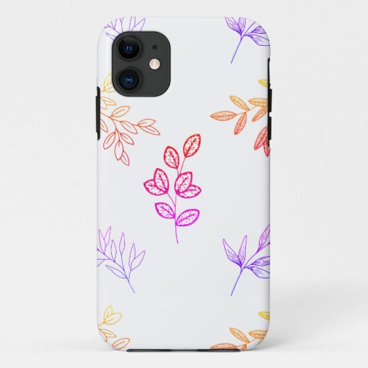 シンプルで上品な葉っぱのiPhoneケース Case-Mate iPhoneケース (裏面)