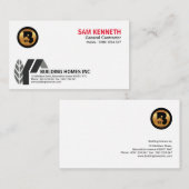 シンプルで創造的でエレガントで抽象的な家の建築 名刺 (正面/裏面)