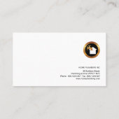 シンプルで創造的でエレガントな専門の家の鉛管工 名刺 (裏面)