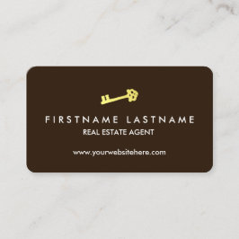 シンプルで及びエレガントな不動産業者 名刺