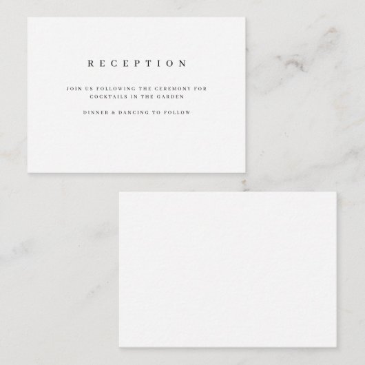 シンプルで及び上品なエンクロージャカード エンクロージャーカード (正面/裏面)