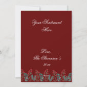 シンプルで可愛いクリスマスの筆記体 フォトアイテム シーズンカード (裏面)