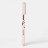 シンプルで可愛い蝶柄のスマホケース iPhoneケース (右側面)