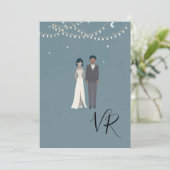 シンプルで図解入りの、写真付きのなアフリカ系アメリカ人のカップル セーブザデート (スタンド正面)