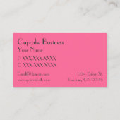 シンプルで多彩なカップケーキのパン屋の名刺 名刺 (裏面)