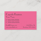 シンプルで多彩なカップケーキのパン屋の名刺 名刺 (裏面)