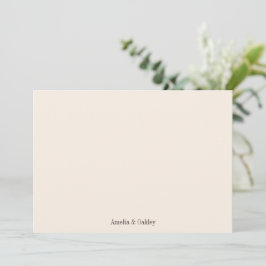 シンプルで大人な結婚式のオーダーメイド サンキューカード